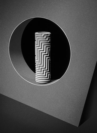 Phill Cuttance adds to his collection of Jesmonite herringbone objects