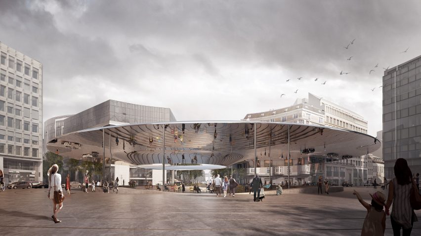 COBE and BRUT chosen to create new entrance plaza for EU headquarters in Brussels