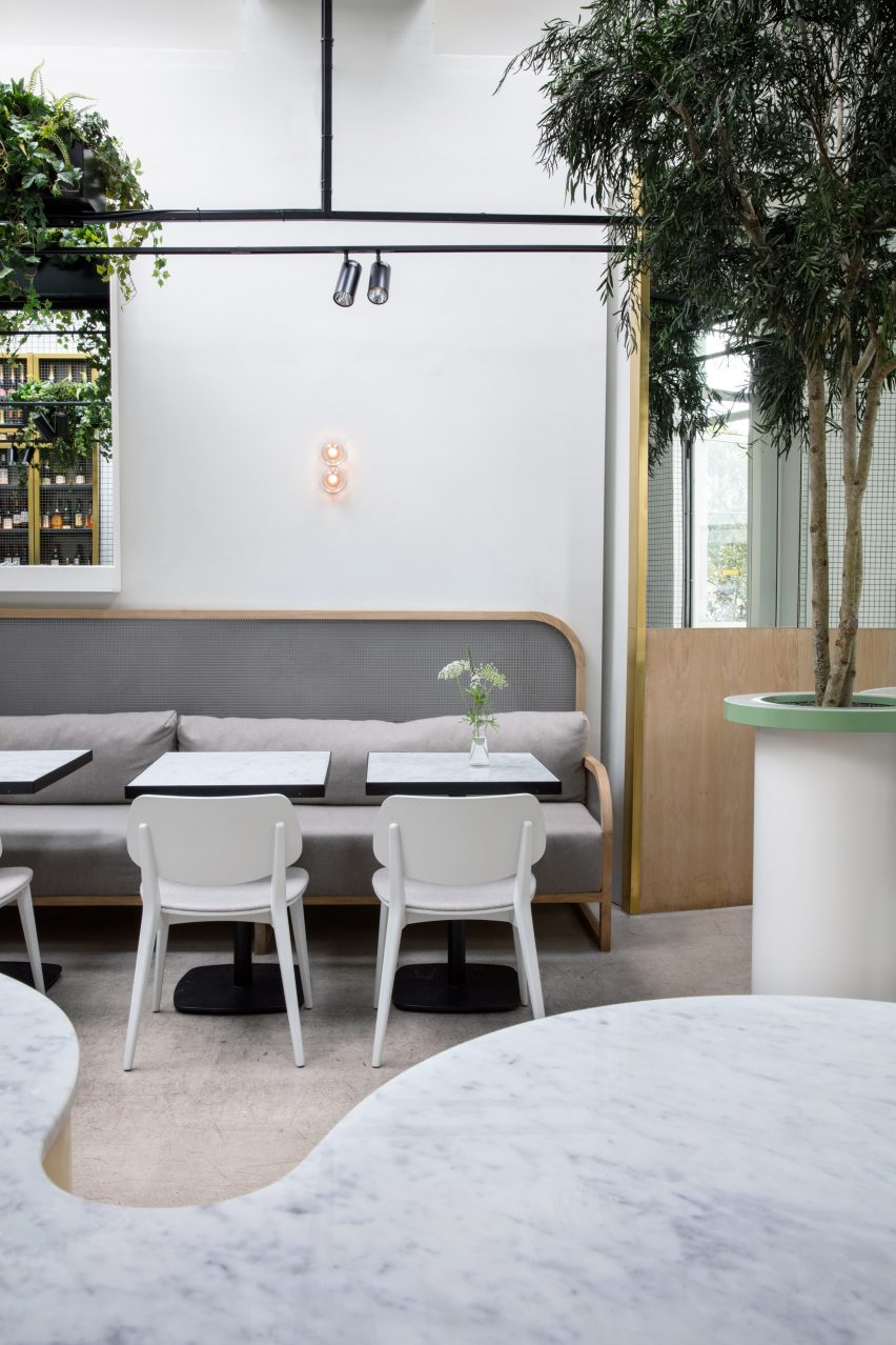 Stella Collective insert a tropical canopy into a Brighton cafe