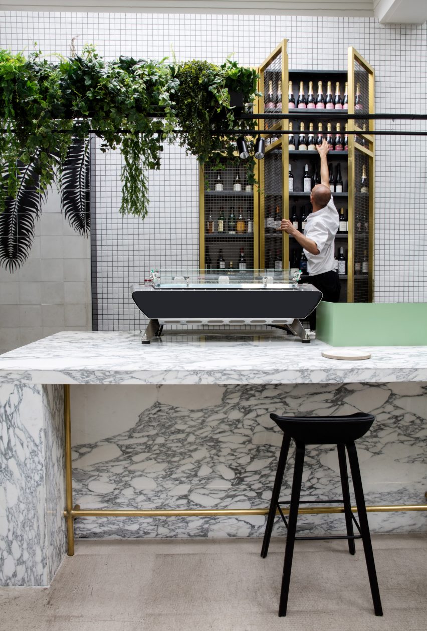 Stella Collective insert a tropical canopy into a Brighton cafe