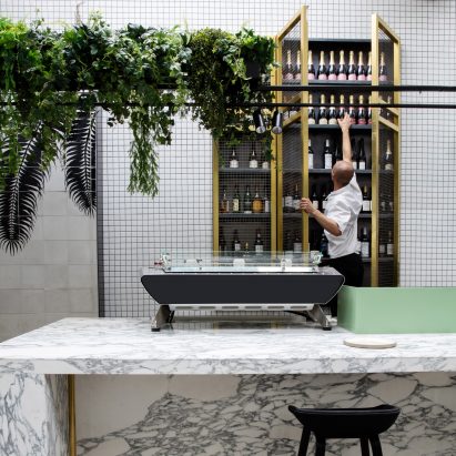 Stella Collective insert a tropical canopy into a Brighton cafe