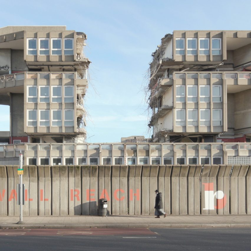 Robin Hood Gardens being demolished