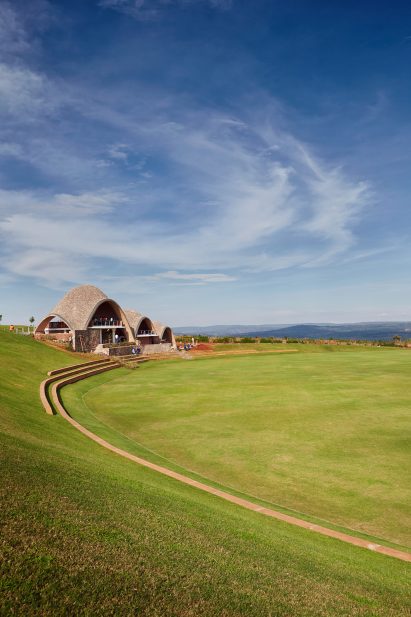 Rwanda cricket stadium by Light Earth Designs