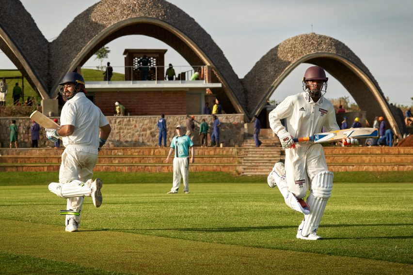 Rwanda cricket stadium by Light Earth Designs