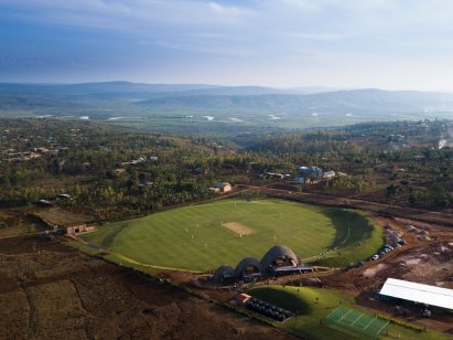 Rwanda cricket stadium by Light Earth Designs
