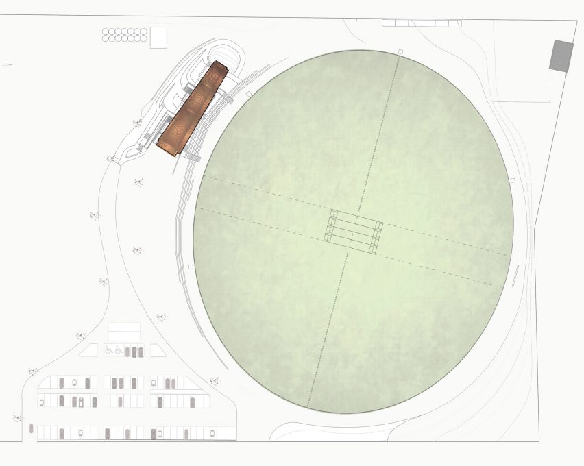 Rwanda cricket stadium by Light Earth Designs