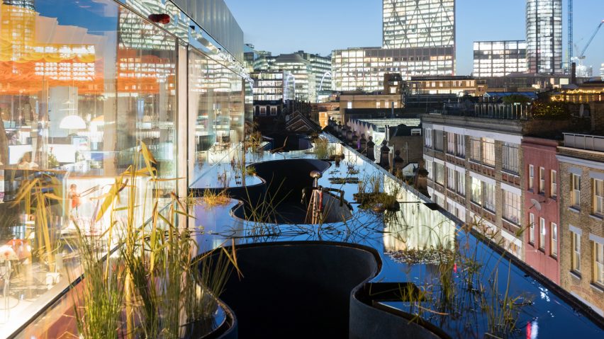 SelgasCano adds roof extension with pools and plants to Second Home offices in London