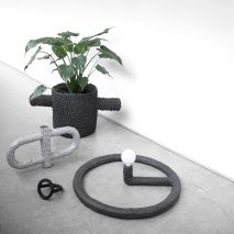 Stine Mikkelsen creates lumpy granite and knobbly tin furniture for Miami gallery
