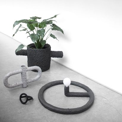 Stine Mikkelsen creates lumpy granite and knobbly tin furniture for Miami gallery