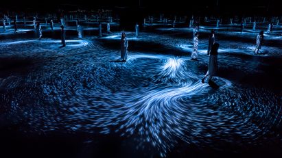 teamLAB installation inspired by whirlpools