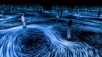 teamLAB installation inspired by whirlpools