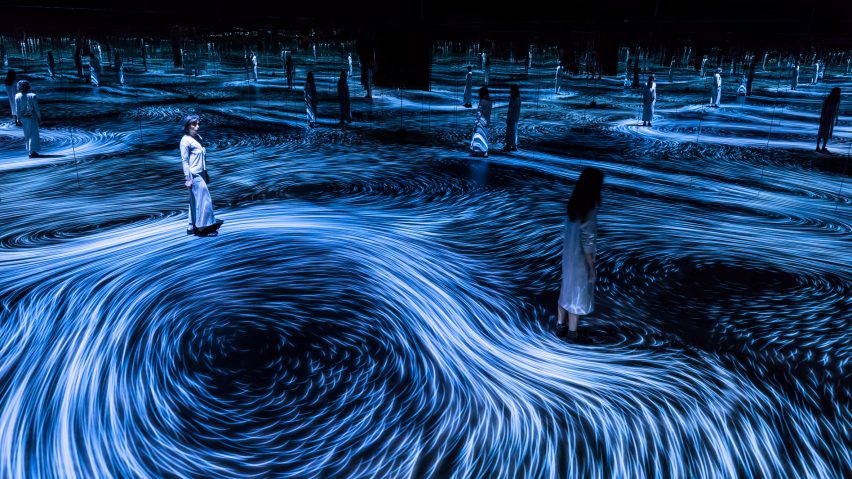teamLAB installation inspired by whirlpools
