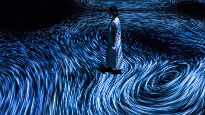 teamLAB installation inspired by whirlpools