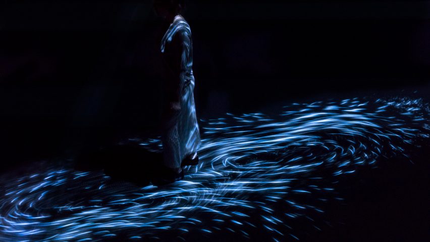 teamLAB installation inspired by whirlpools