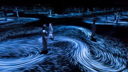 teamLAB installation inspired by whirlpools