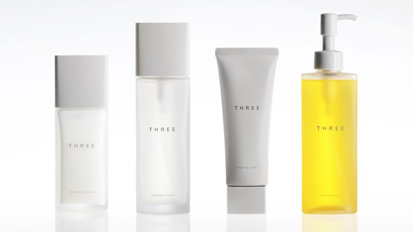 Tokujin Yoshioka designs minimal packaging for Japanese skincare brand