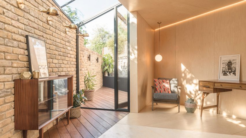 Yellow Cloud Studio adds distinctive triangular extension to east London house