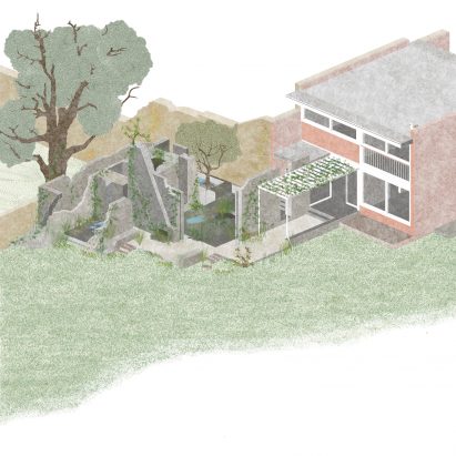 Extension to Walter Segal’s modernist London home is modelled on ruins