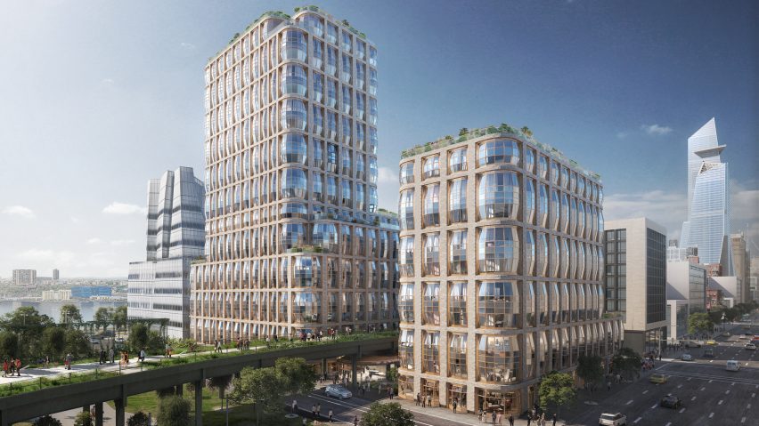 Heatherwick reveals New York condo towers with bulging windows