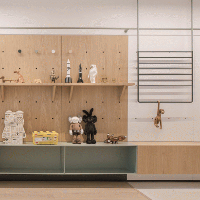 Modular furniture allows Shanghai home by RIGI Design to evolve with its family