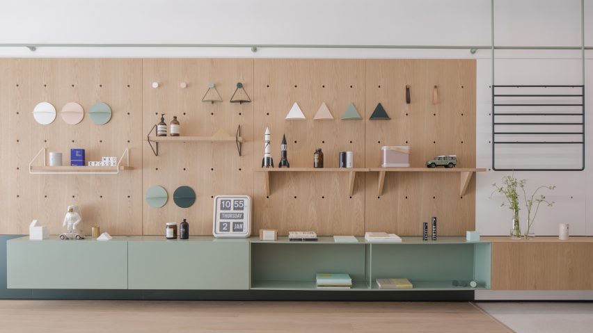 Modular furniture allows Shanghai home by RIGI Design to evolve with its family