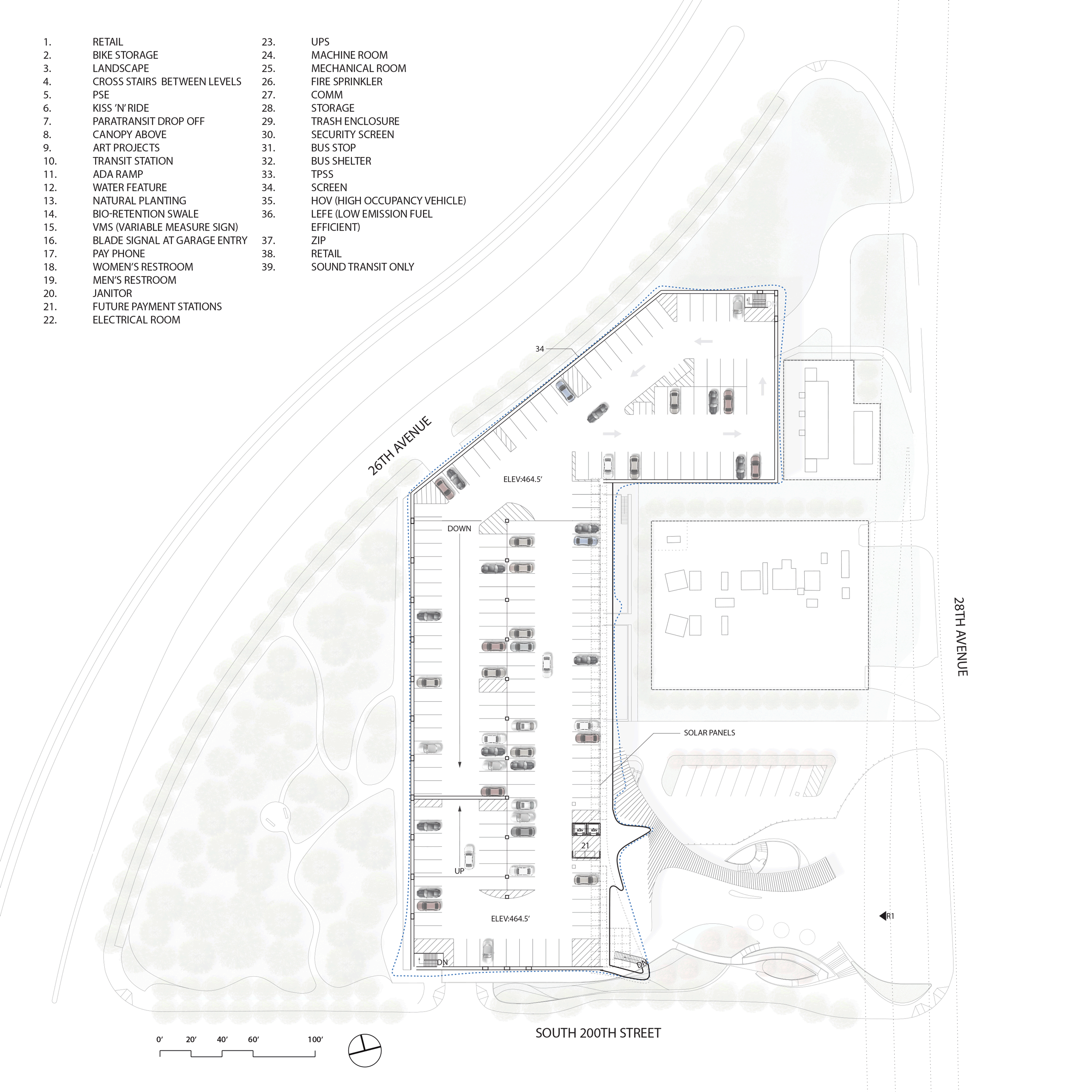 Angle Lake Station at Seattle Airport by Brooks + Scarpa