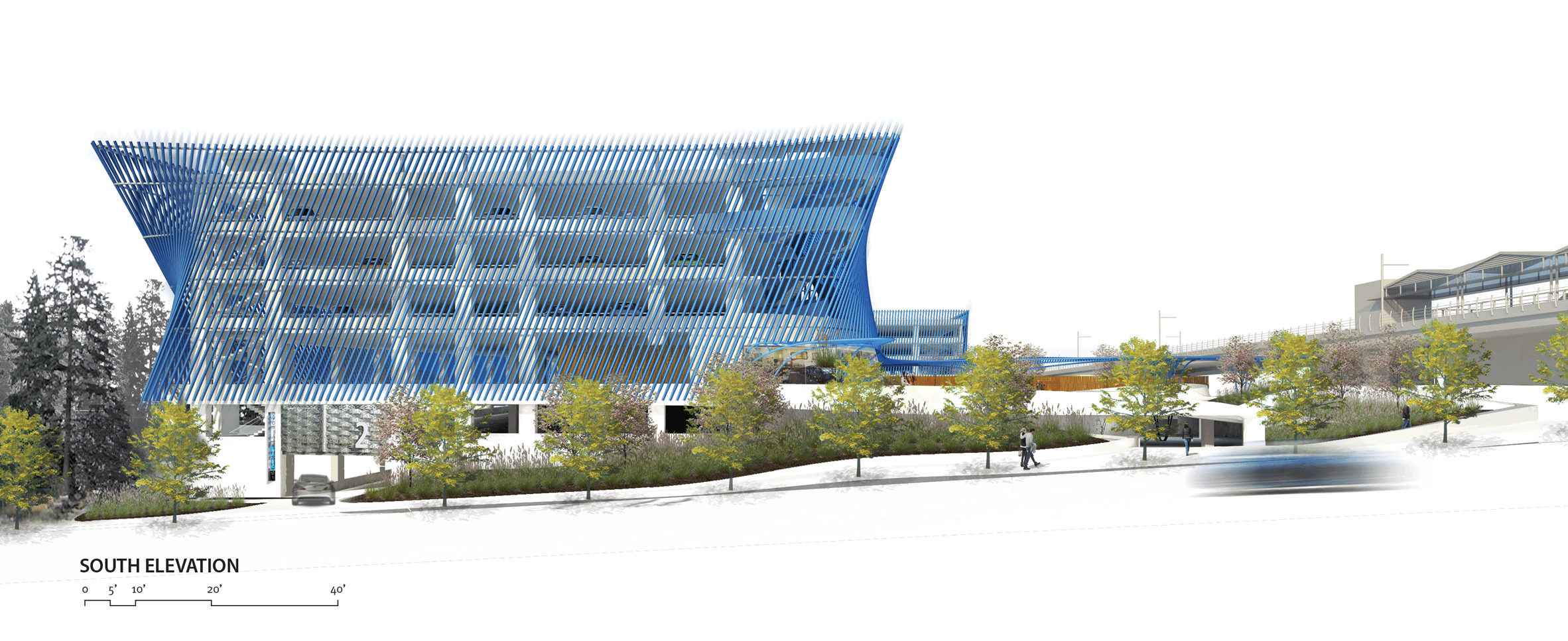 Angle Lake Station at Seattle Airport by Brooks + Scarpa
