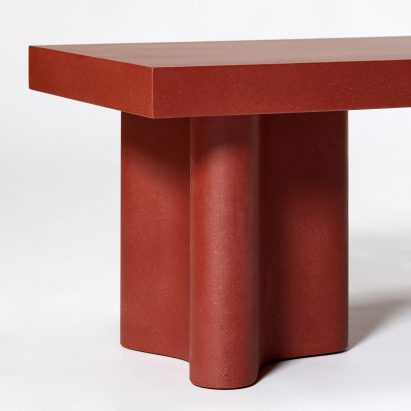 François Bauchet creates “clover-shaped” furniture for Galerie Kreo