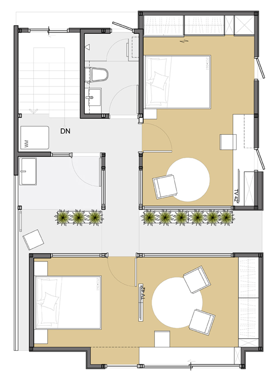 Brother's House by 5X Studio