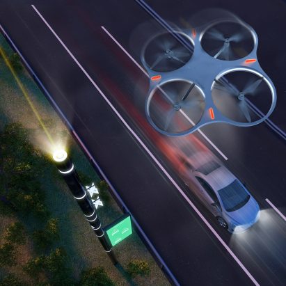 Carlo Ratti unveils smart road system with flying drones