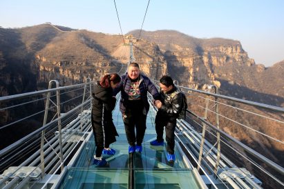 Glass bridge in China