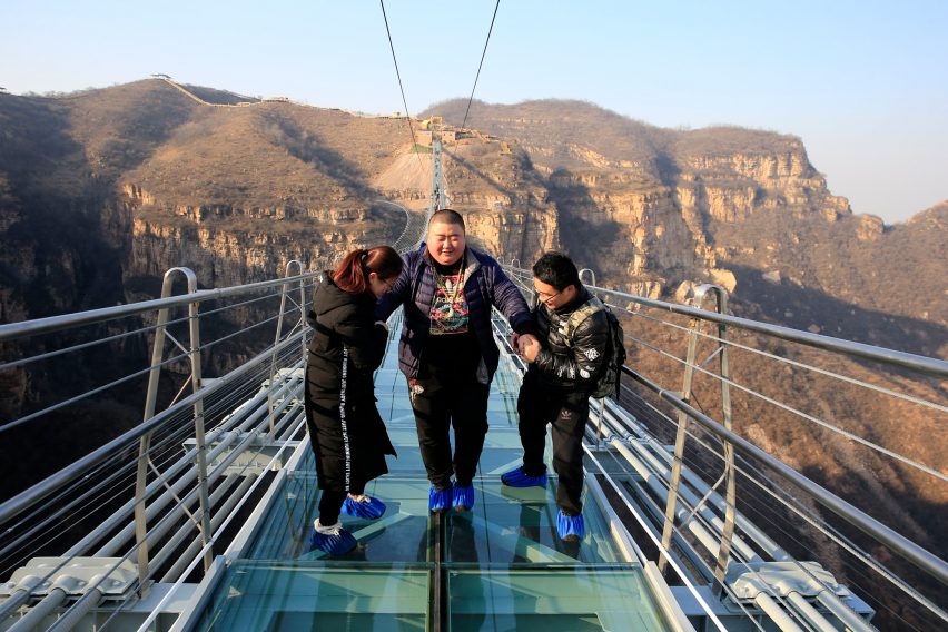 Glass bridge in China