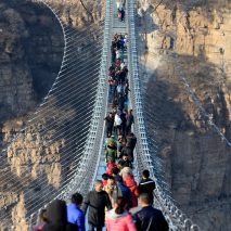 Glass bridge in China
