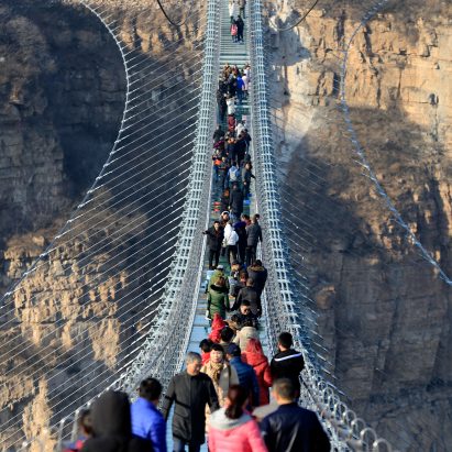 Glass bridge in China