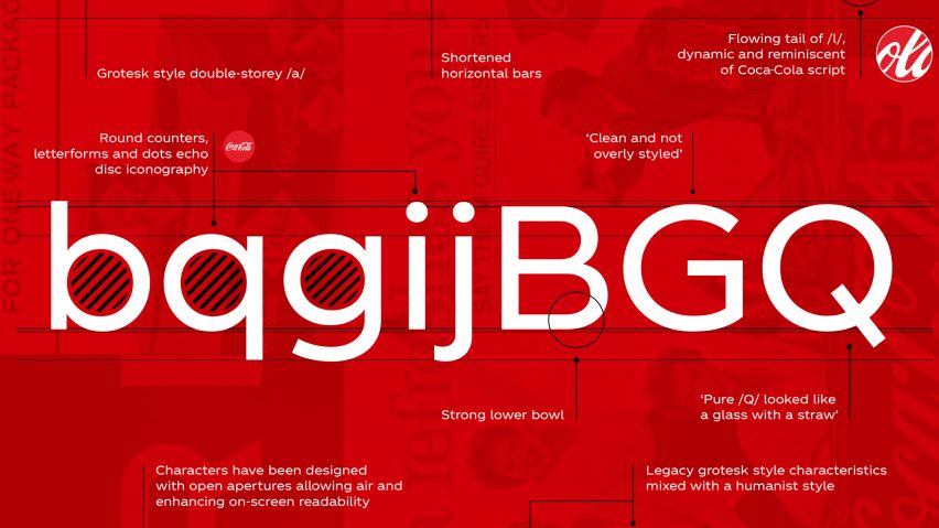 Neville Brody designs Coca-Cola’s first ever own-brand typeface