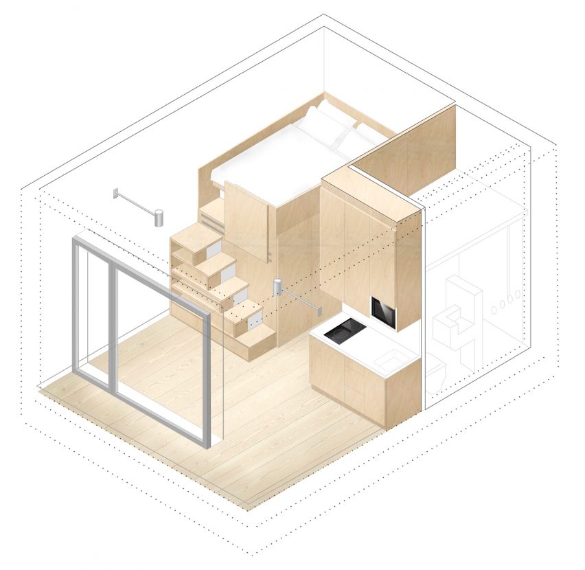 Compact Living flat by Ab Rogers Design
