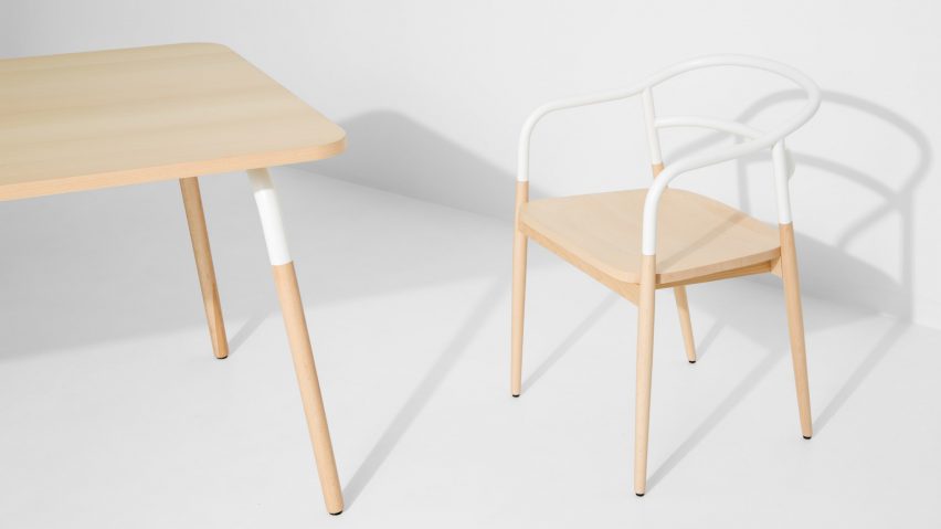 AC/AL Studio creates martial arts-inspired table and chair set for Petite Friture