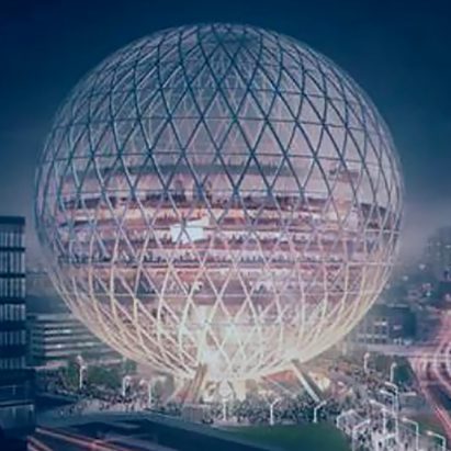 Giant globe-shaped concert hall planned for east London