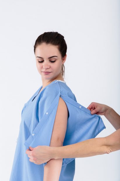 Kimono patient gowns by Care+Wear