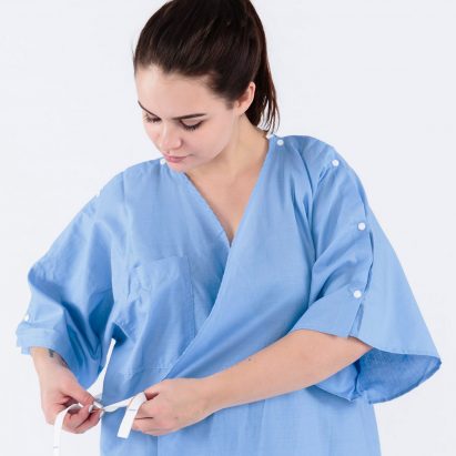 Parsons students partner with Care + Wear to redesign the hospital gown