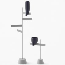 Nendo creates Kanji-inspired furniture and stone-shaped tableware for Zens