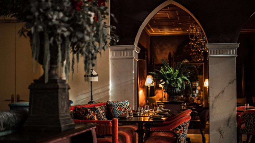 Decorative and moody NoMad Los Angeles hotel opens in former bank headquarters