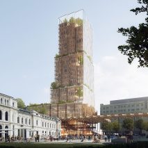 CF Møller and Reiulf Ramstad unveil plans for plant-covered tower in Oslo