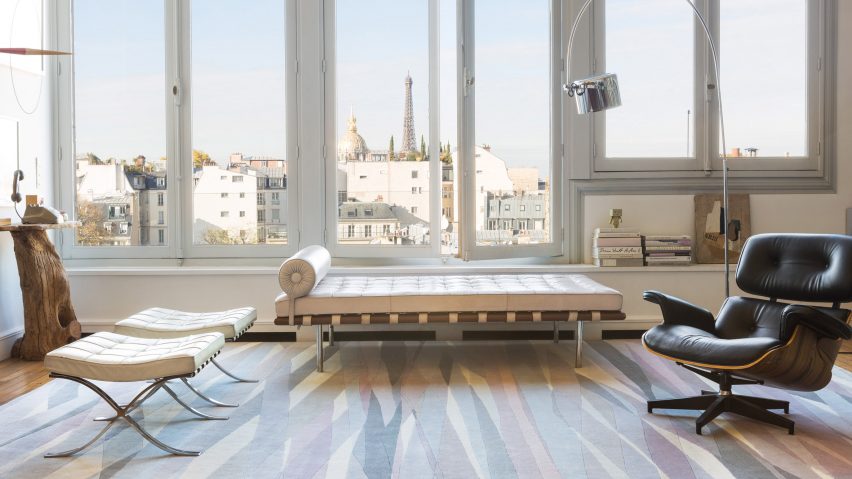 Paul Smith applies his signature multicoloured stripes to a collection of rugs