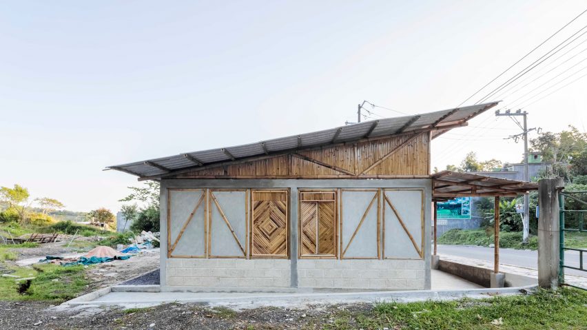 Bamboo social housing in rural Mexico can be built by residents in a week