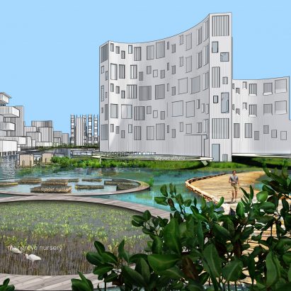 Salty Urbanism: Sea Level Rise Adaptation Strategies for Urban Areas; Fort Lauderdale, Florida, by Brooks + Scarpa, Florida Atlantic University and University of Southern California