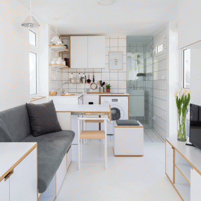 Shoe Box Apartment by Elie Metn
