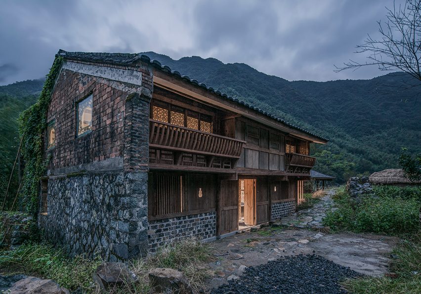 Springingstream guesthouse's wavy tiled roof is based on the outline of surrounding mountains