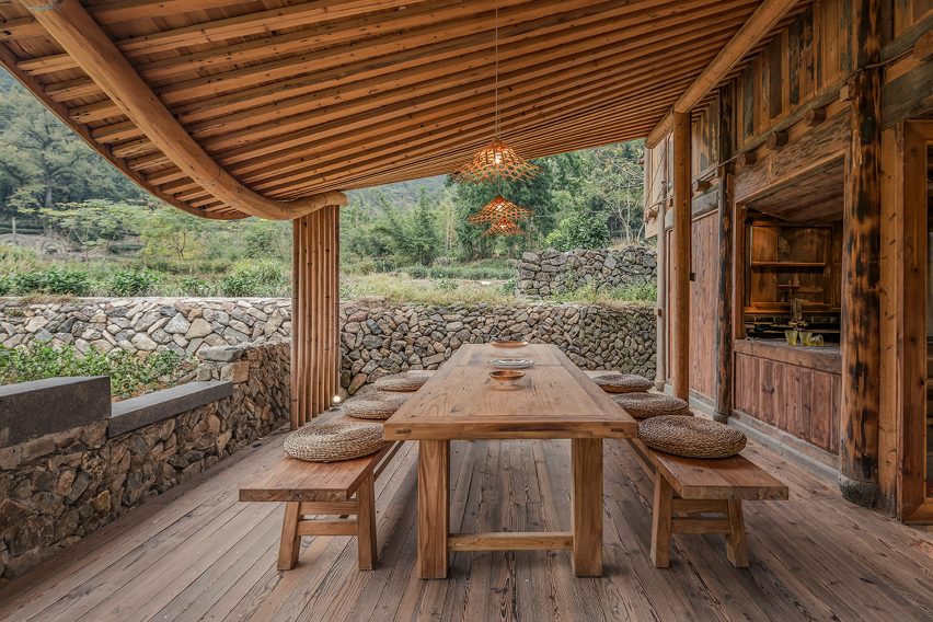 Springingstream guesthouse's wavy tiled roof is based on the outline of surrounding mountains