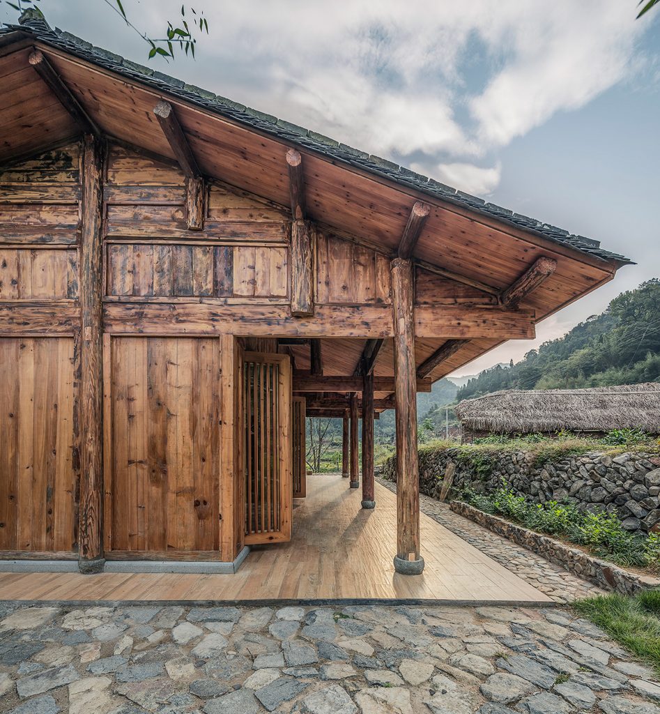 Springingstream guesthouse's wavy tiled roof is based on the outline of surrounding mountains
